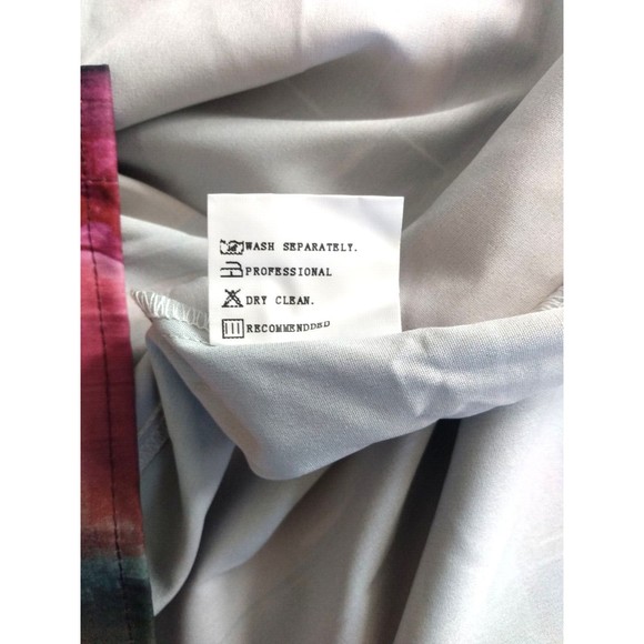 Noracora Women's Colorful Multicolor Blouse Top Shirt 3/4 Sleeve XXL NEW - Picture 13 of 13